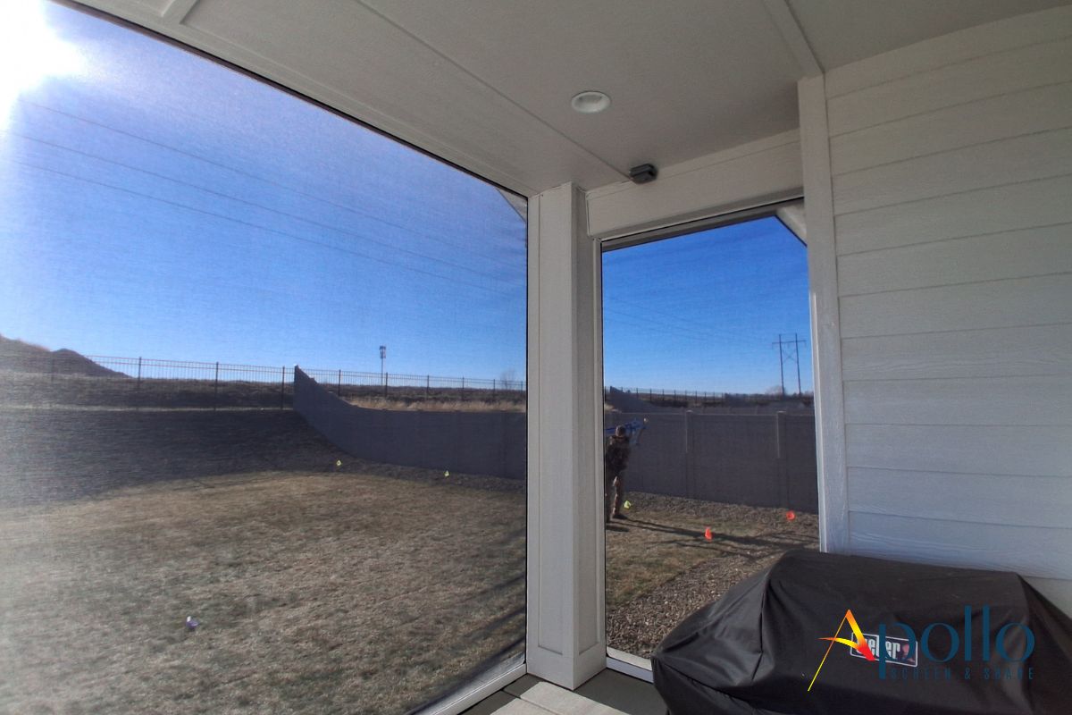 Back Patio Powerscreens Bring Year-Round Comfort Inside View.